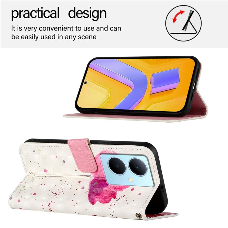 For vivo Y78 Global / Y78+ Global / V29 Lite 3D Painting Horizontal Flip Leather Phone Case