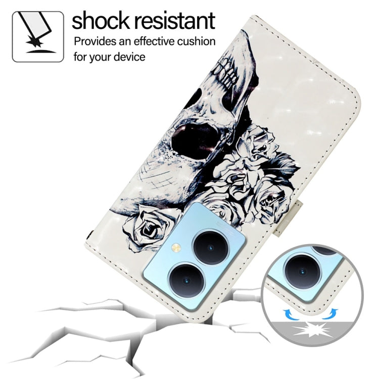 For vivo Y78 Global / Y78+ Global / V29 Lite 3D Painting Horizontal Flip Leather Phone Case