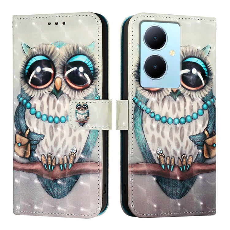 For vivo Y78 Global / Y78+ Global / V29 Lite 3D Painting Horizontal Flip Leather Phone Case