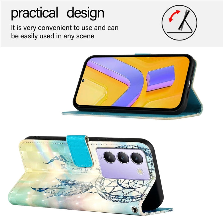 For vivo Y100 5G IDN / Y200e 5G Global 3D Painting Horizontal Flip Leather Phone Case