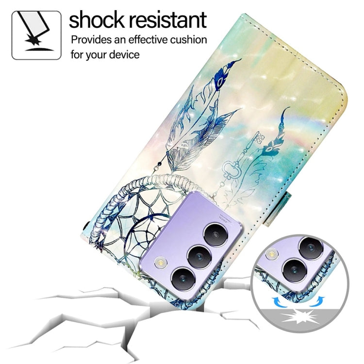For vivo Y100 5G IDN / Y200e 5G Global 3D Painting Horizontal Flip Leather Phone Case