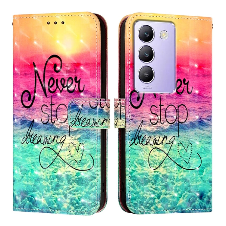 For vivo Y100 5G IDN / Y200e 5G Global 3D Painting Horizontal Flip Leather Phone Case