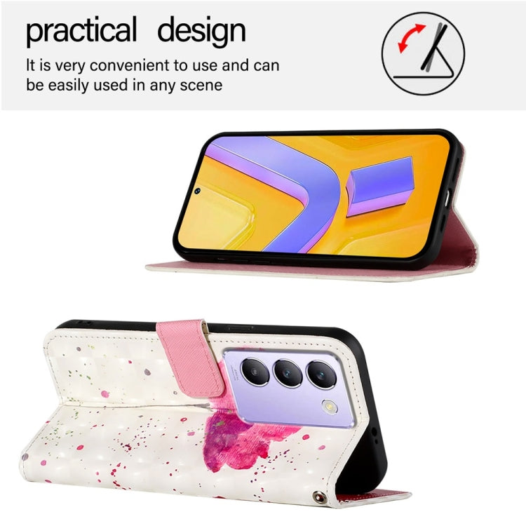 For vivo Y100 5G IDN / Y200e 5G Global 3D Painting Horizontal Flip Leather Phone Case