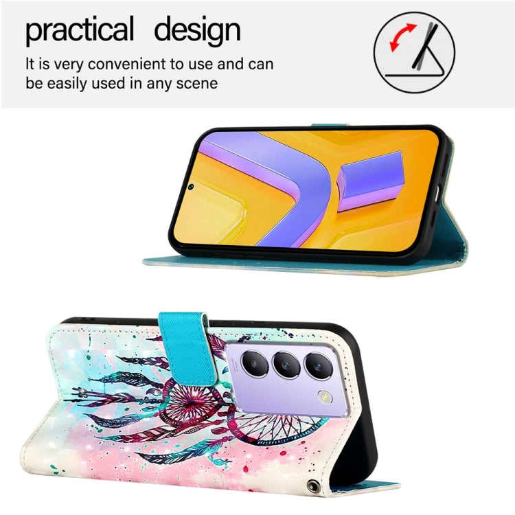 For vivo Y100 5G IDN / Y200e 5G Global 3D Painting Horizontal Flip Leather Phone Case