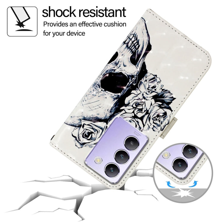 For vivo Y100 5G IDN / Y200e 5G Global 3D Painting Horizontal Flip Leather Phone Case
