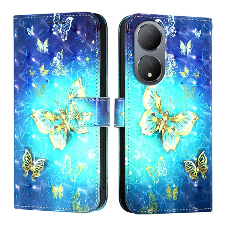 For vivo Y100 5G Global 3D Painting Horizontal Flip Leather Phone Case