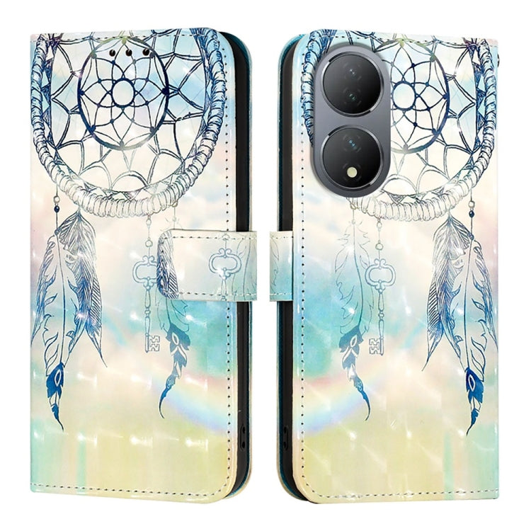 For vivo Y100 5G Global 3D Painting Horizontal Flip Leather Phone Case