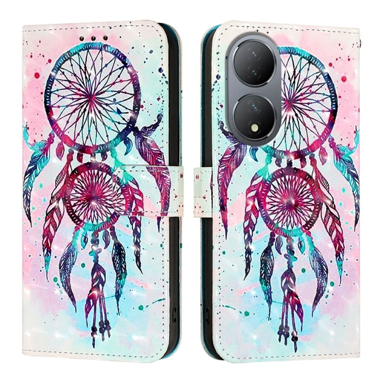 For vivo Y100 5G Global 3D Painting Horizontal Flip Leather Phone Case