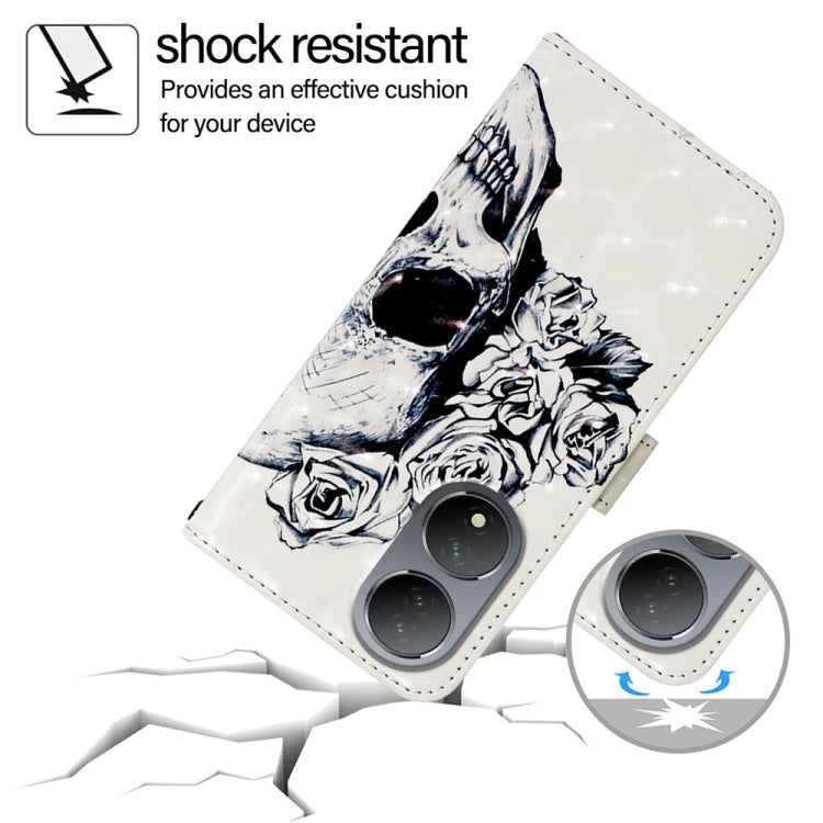 For vivo Y100 5G Global 3D Painting Horizontal Flip Leather Phone Case