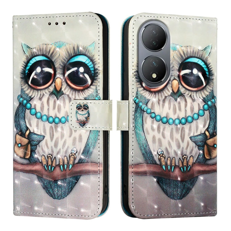 For vivo Y100 5G Global 3D Painting Horizontal Flip Leather Phone Case