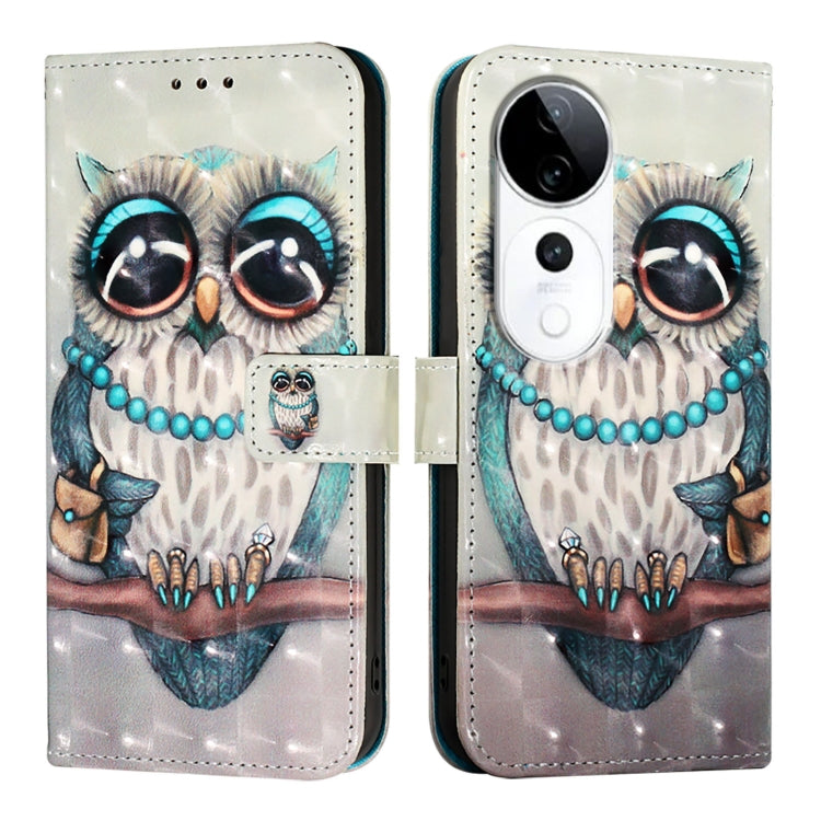 For vivo S19 Pro 3D Painting Horizontal Flip Leather Phone Case