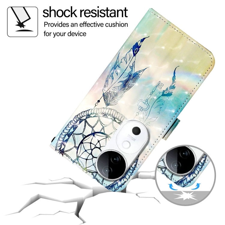 For vivo S19 3D Painting Horizontal Flip Leather Phone Case