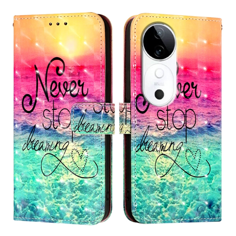 For vivo S19 3D Painting Horizontal Flip Leather Phone Case