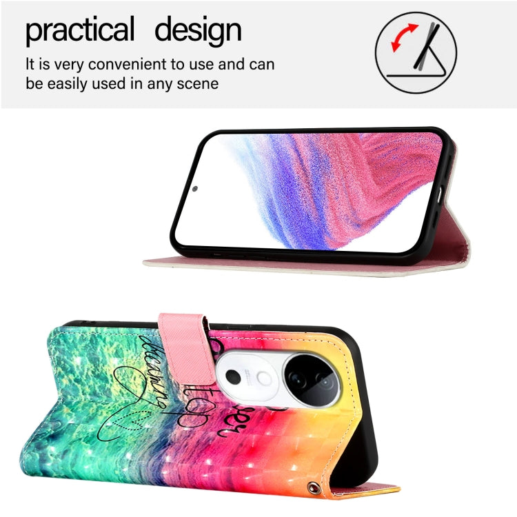 For vivo S19 3D Painting Horizontal Flip Leather Phone Case