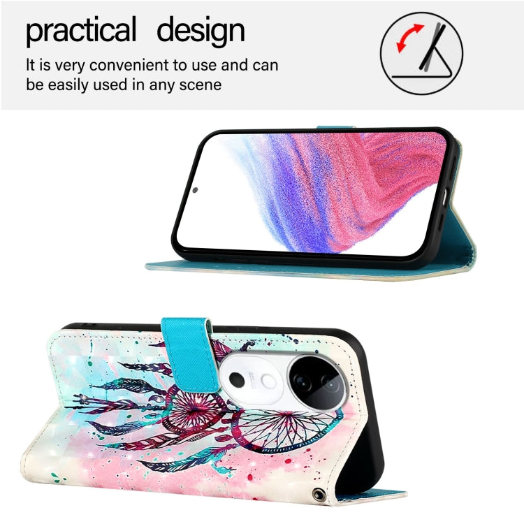For vivo S19 3D Painting Horizontal Flip Leather Phone Case
