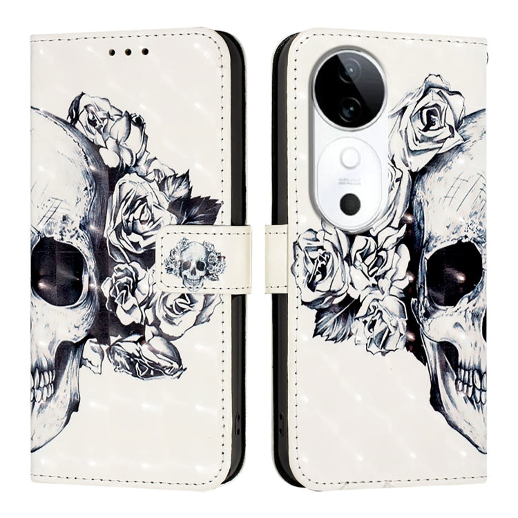 For vivo S19 3D Painting Horizontal Flip Leather Phone Case