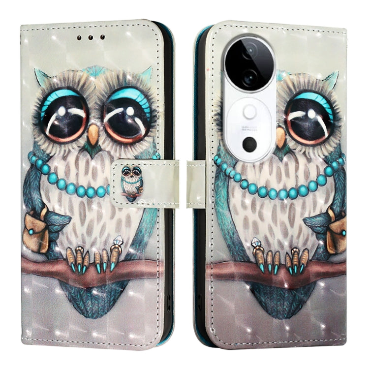For vivo S19 3D Painting Horizontal Flip Leather Phone Case
