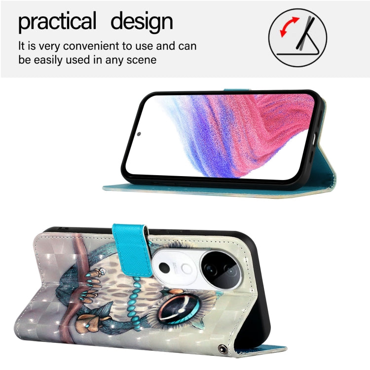 For vivo S19 3D Painting Horizontal Flip Leather Phone Case