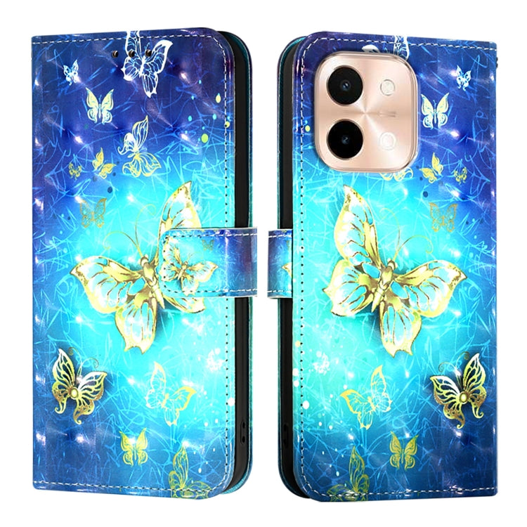 For vivo Y28 4G 3D Painting Horizontal Flip Leather Phone Case