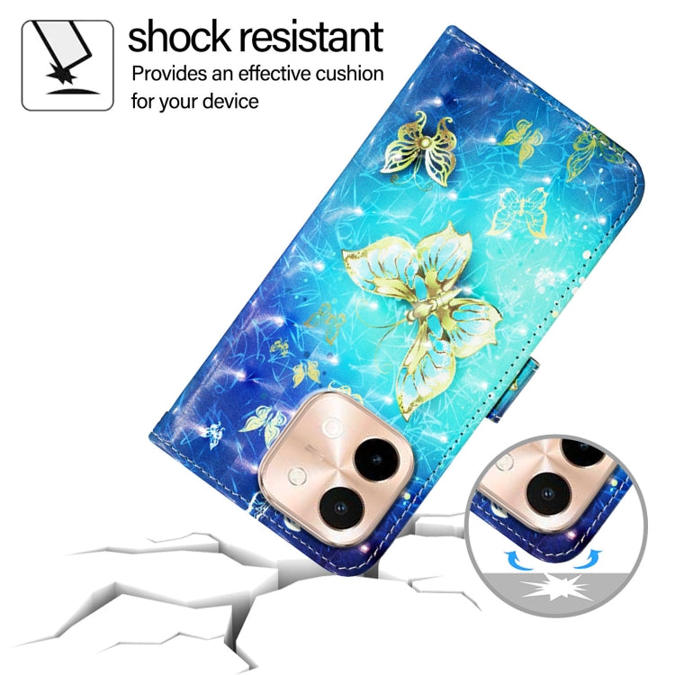 For vivo Y28 4G 3D Painting Horizontal Flip Leather Phone Case