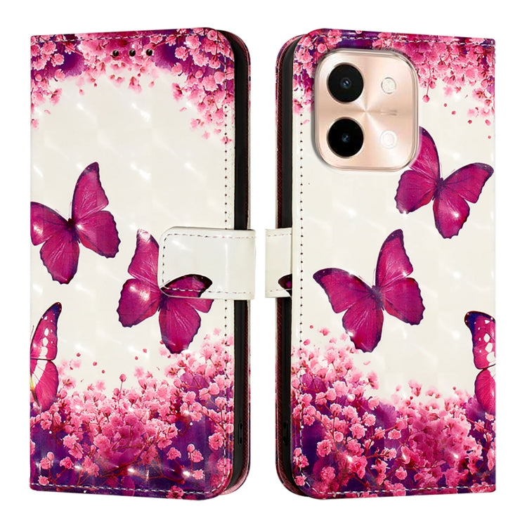 For vivo Y28 4G 3D Painting Horizontal Flip Leather Phone Case