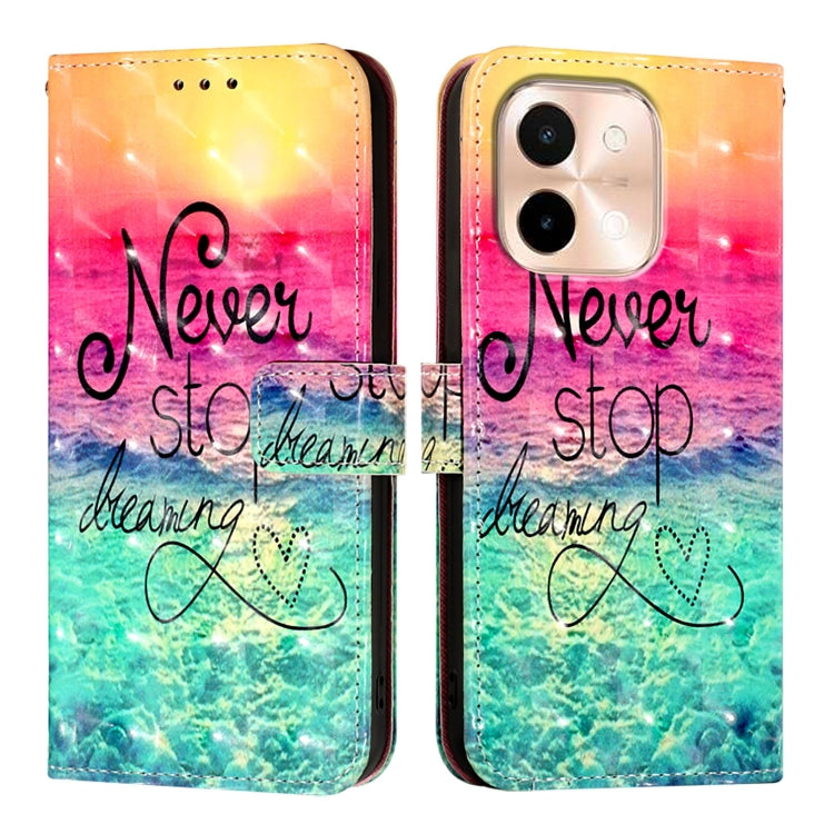 For vivo Y28 4G 3D Painting Horizontal Flip Leather Phone Case