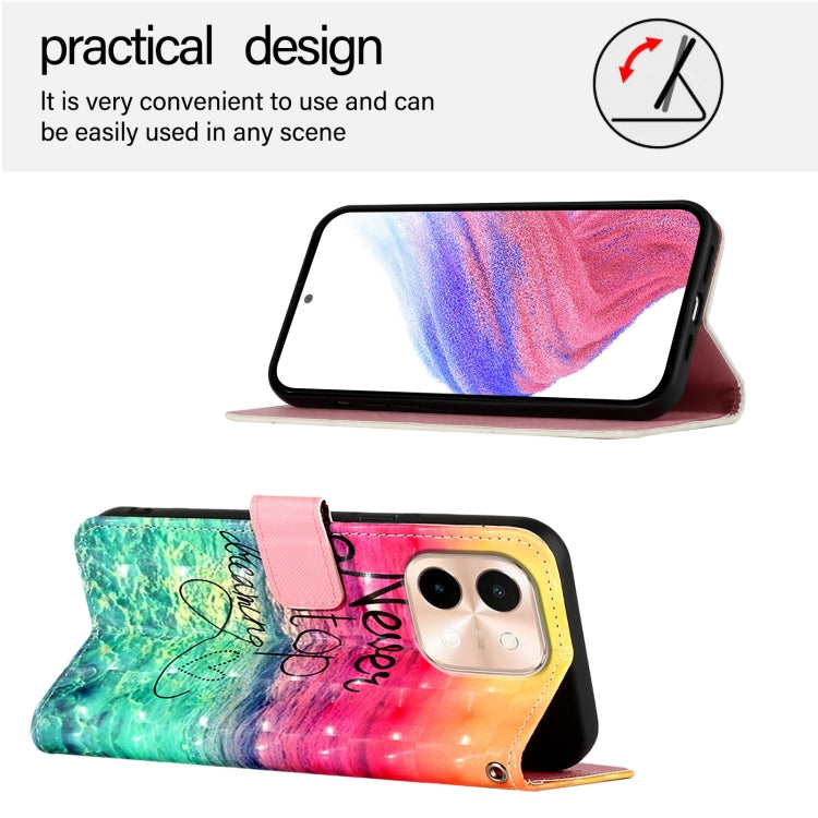 For vivo Y28 4G 3D Painting Horizontal Flip Leather Phone Case
