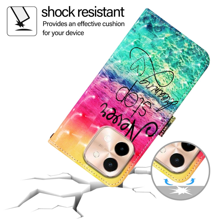 For vivo Y28 4G 3D Painting Horizontal Flip Leather Phone Case