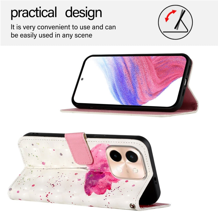 For vivo Y28 4G 3D Painting Horizontal Flip Leather Phone Case