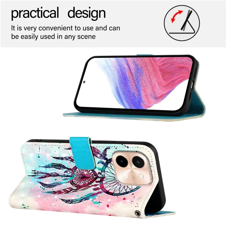 For vivo Y28 4G 3D Painting Horizontal Flip Leather Phone Case