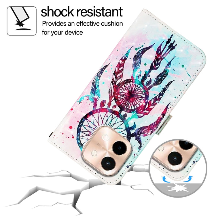 For vivo Y28 4G 3D Painting Horizontal Flip Leather Phone Case