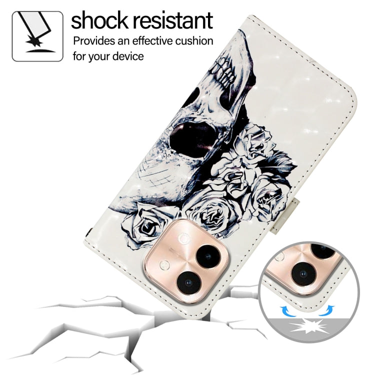 For vivo Y28 4G 3D Painting Horizontal Flip Leather Phone Case