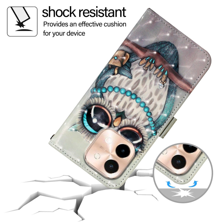 For vivo Y28 4G 3D Painting Horizontal Flip Leather Phone Case