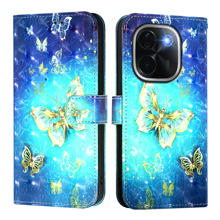 For vivo iQOO Z9s Pro 5G India 3D Painting Horizontal Flip Leather Phone Case