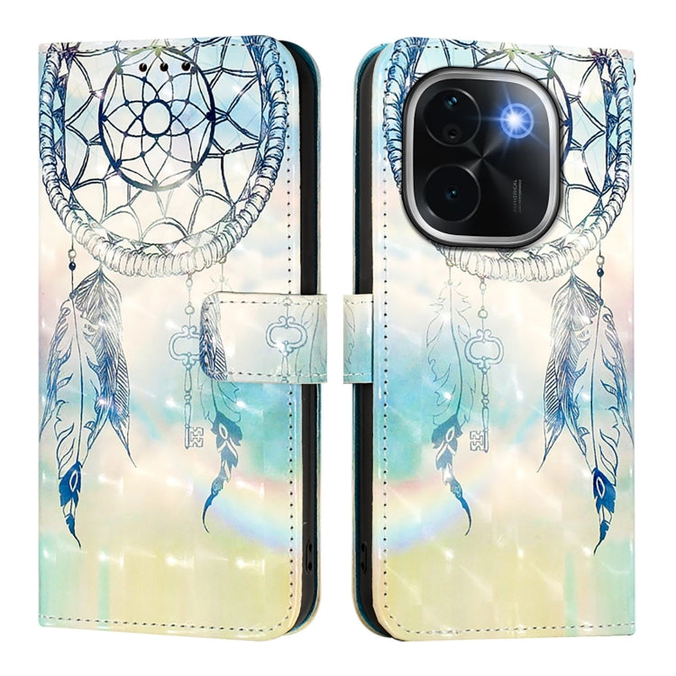 For vivo iQOO Z9s Pro 5G India 3D Painting Horizontal Flip Leather Phone Case