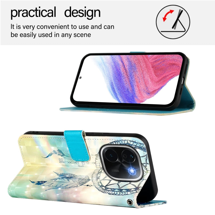 For vivo iQOO Z9s Pro 5G India 3D Painting Horizontal Flip Leather Phone Case