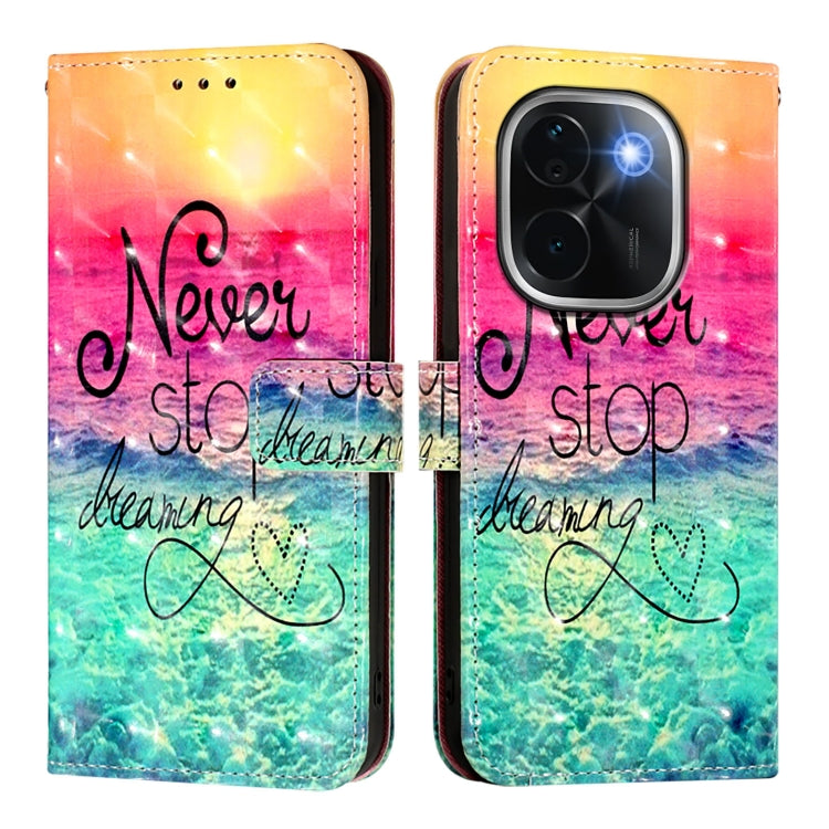 For vivo iQOO Z9s Pro 5G India 3D Painting Horizontal Flip Leather Phone Case