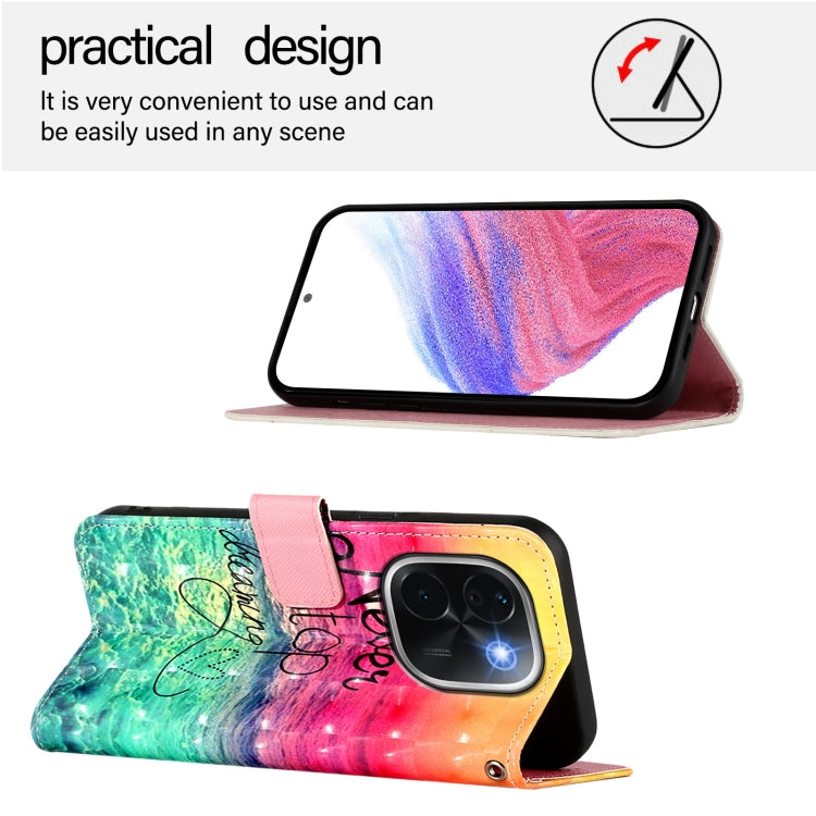For vivo iQOO Z9s Pro 5G India 3D Painting Horizontal Flip Leather Phone Case