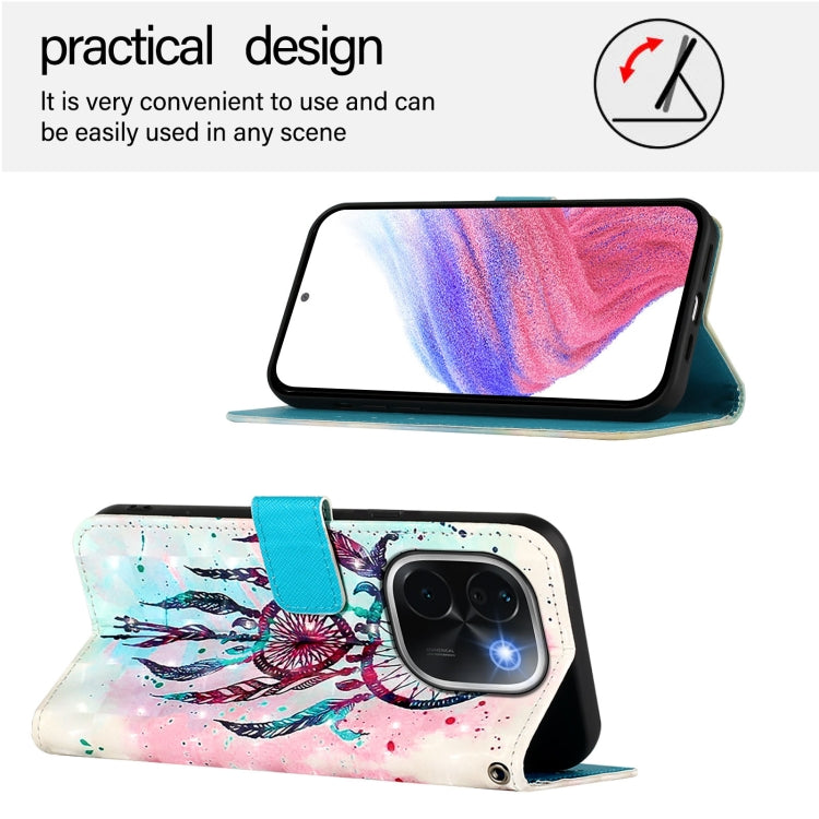 For vivo iQOO Z9s Pro 5G India 3D Painting Horizontal Flip Leather Phone Case