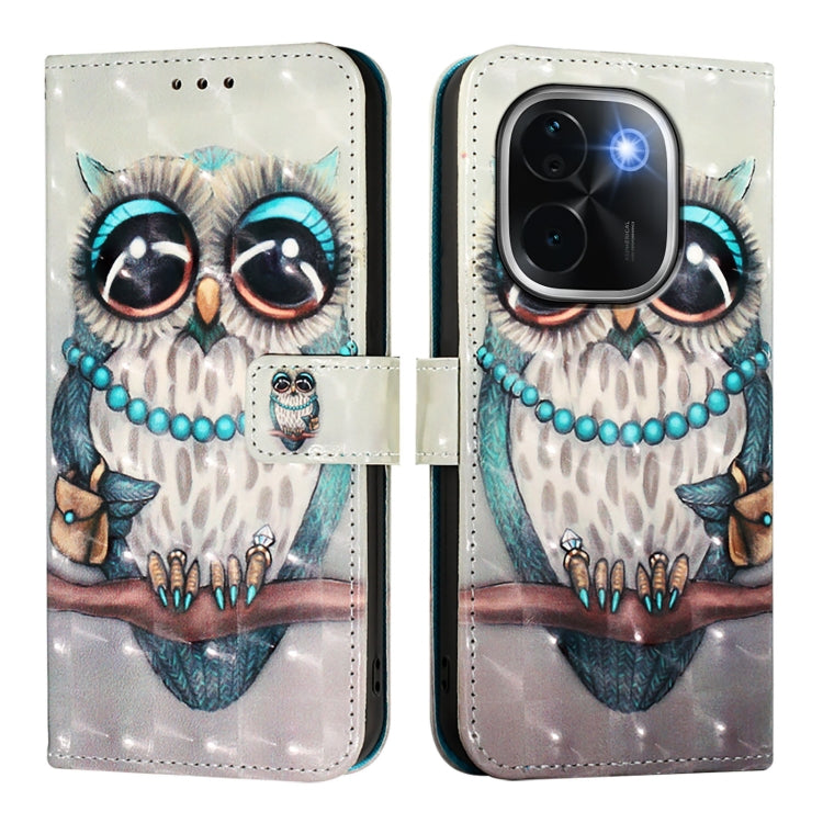 For vivo iQOO Z9s Pro 5G India 3D Painting Horizontal Flip Leather Phone Case