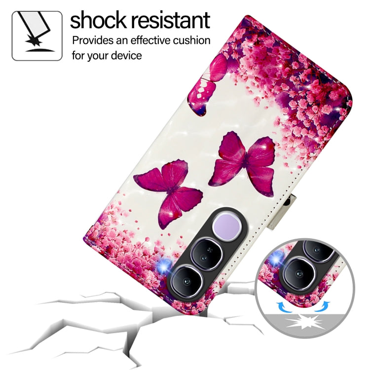 For vivo V40 Lite 5G IDN 3D Painting Horizontal Flip Leather Phone Case