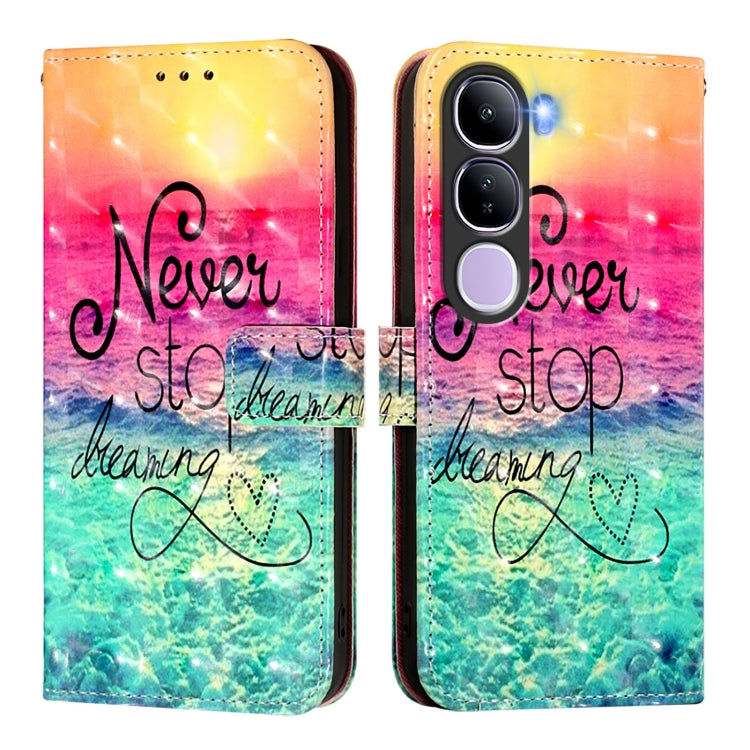 For vivo V40 Lite 5G IDN 3D Painting Horizontal Flip Leather Phone Case