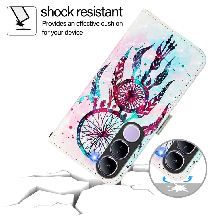 For vivo V40 Lite 5G IDN 3D Painting Horizontal Flip Leather Phone Case
