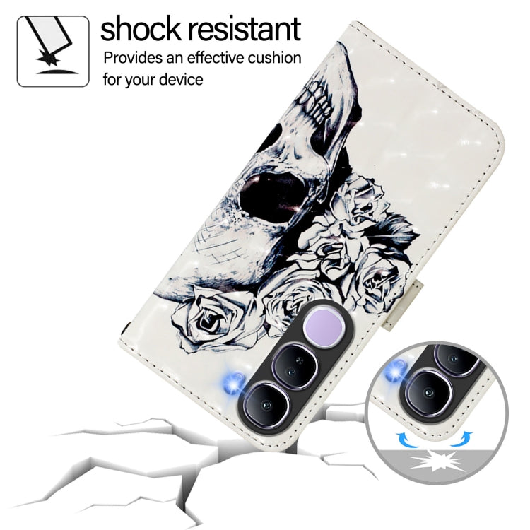 For vivo V40 Lite 5G IDN 3D Painting Horizontal Flip Leather Phone Case