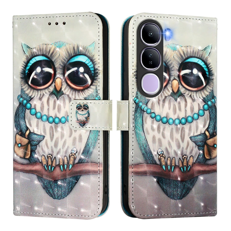 For vivo V40 Lite 5G IDN 3D Painting Horizontal Flip Leather Phone Case