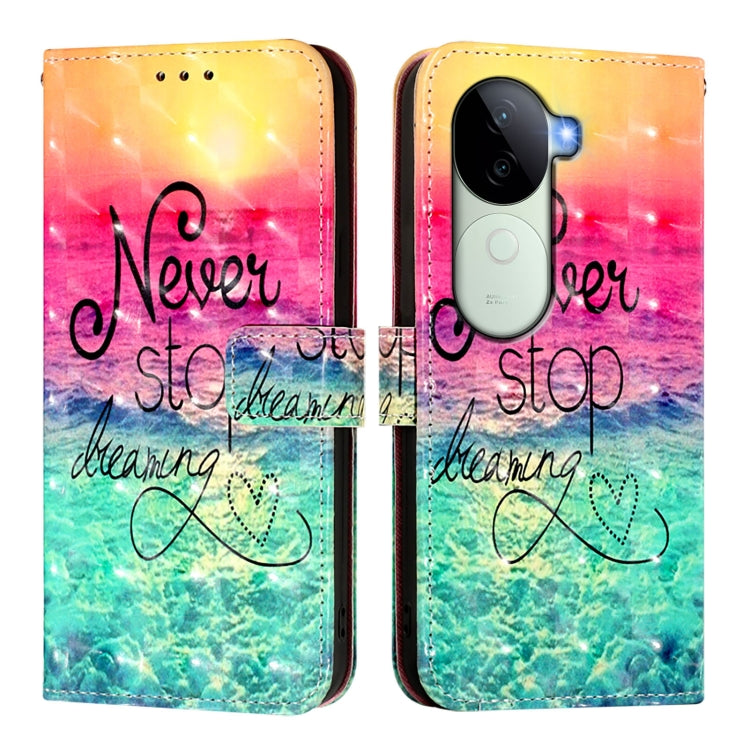 For vivo V40e 5G India 3D Painting Horizontal Flip Leather Phone Case