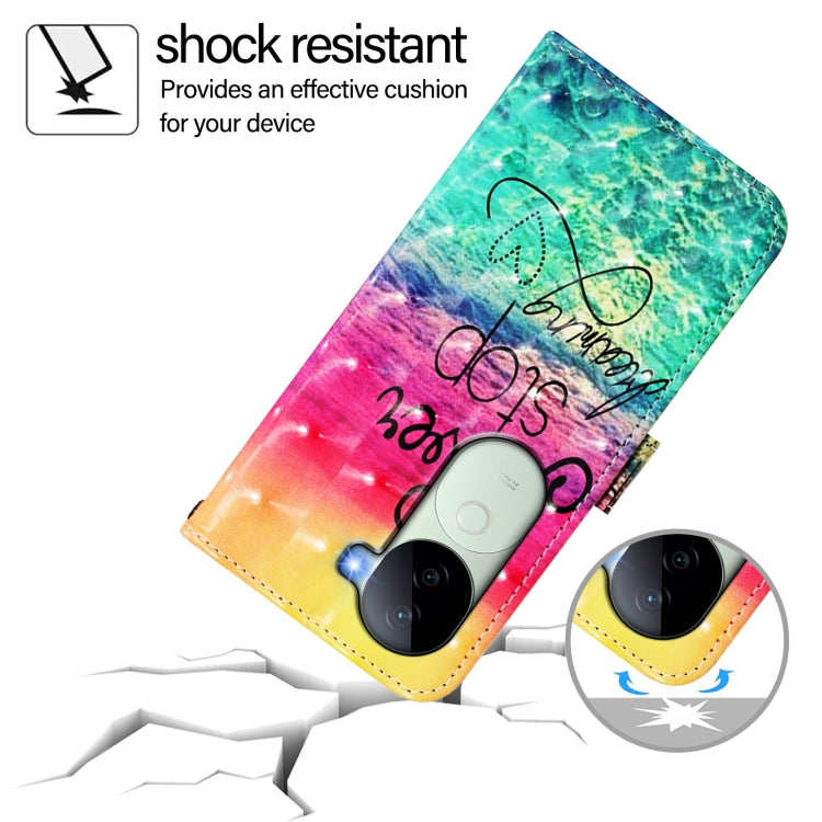 For vivo V40e 5G India 3D Painting Horizontal Flip Leather Phone Case