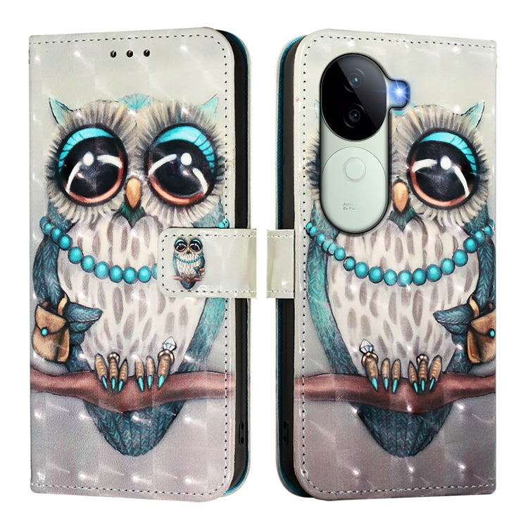 For vivo V40e 5G India 3D Painting Horizontal Flip Leather Phone Case