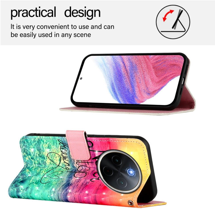 For vivo Y300 Pro 3D Painting Horizontal Flip Leather Phone Case