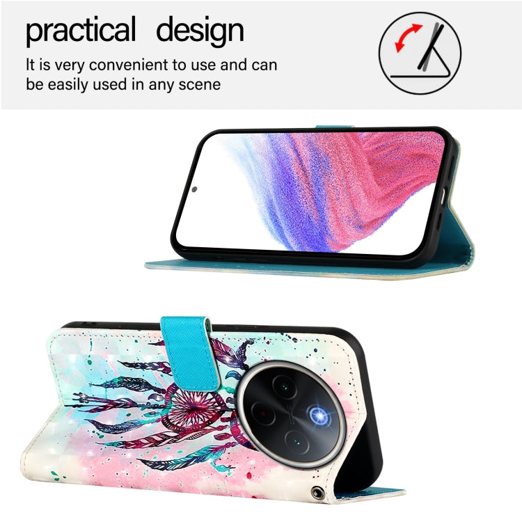 For vivo Y300 Pro 3D Painting Horizontal Flip Leather Phone Case